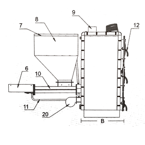Pistonlu kül boşaltmasız kazan